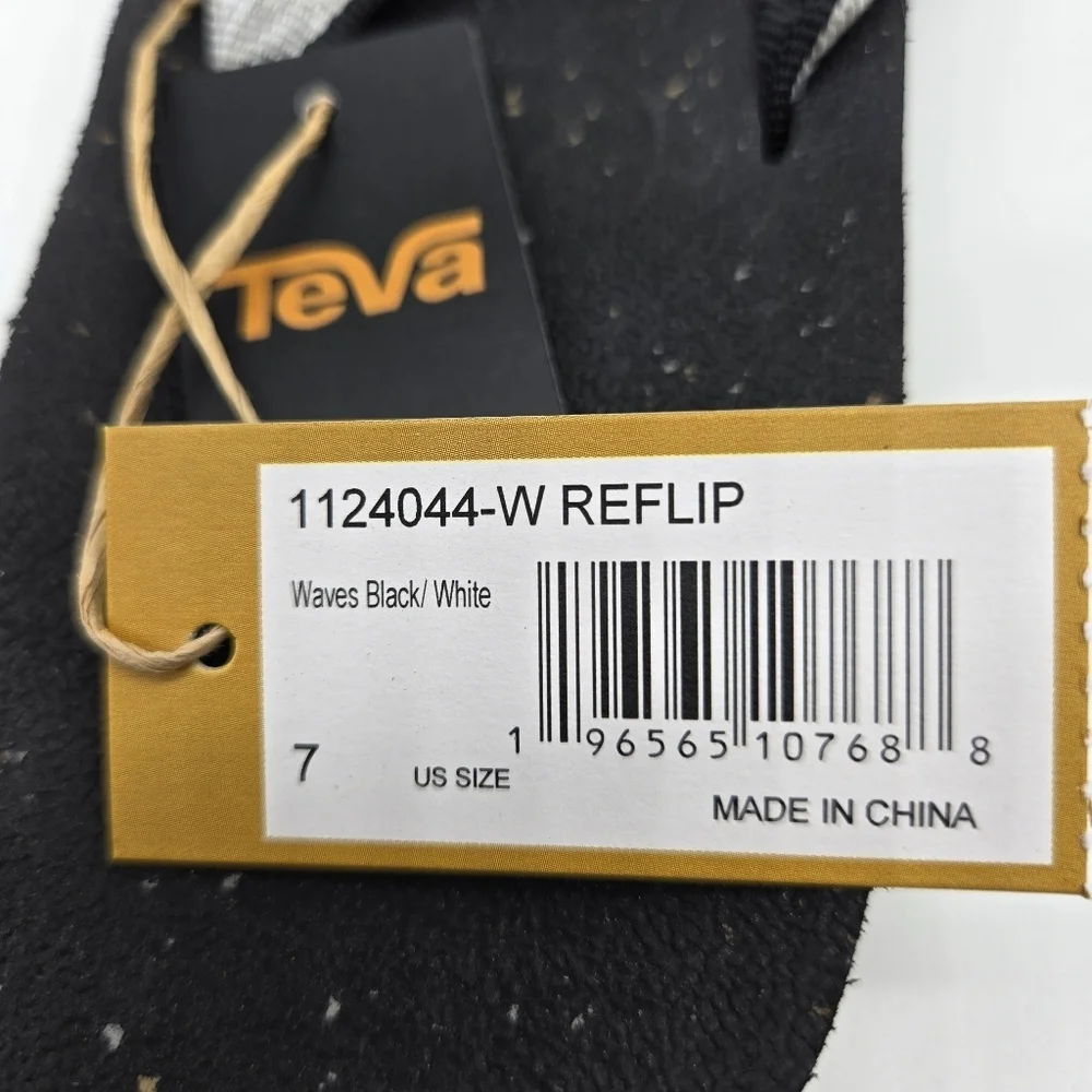 Teva Women's ReFlip Recycled Flip Flop Shoes Size 7 - Picture 8 of 8